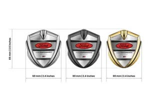 Ford Metallico Emblema Badge Look Sportivo Alta Qualità